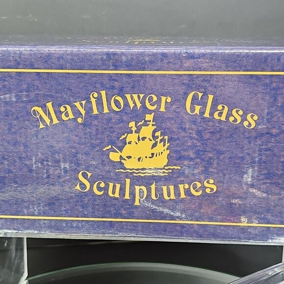 Mayflower Glass Sculptures Gilded Ship in a Bottle - Spanish Galleon - In Box - Picture 13 of 16